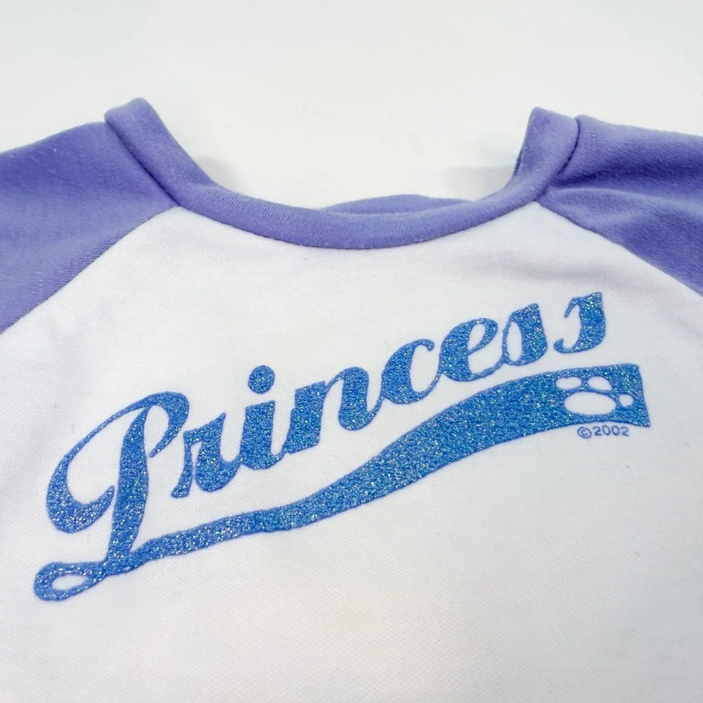Vintage Build-A-Bear Tan Teddy Plush w/ Sparkling Princess Shirt & Bow -‎ 2002